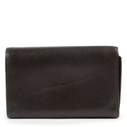 Shop safe online 100% authentic second hand Delvaux Brown Leather D Wallet in very good condition at the right price at Labellov in Antwerp.