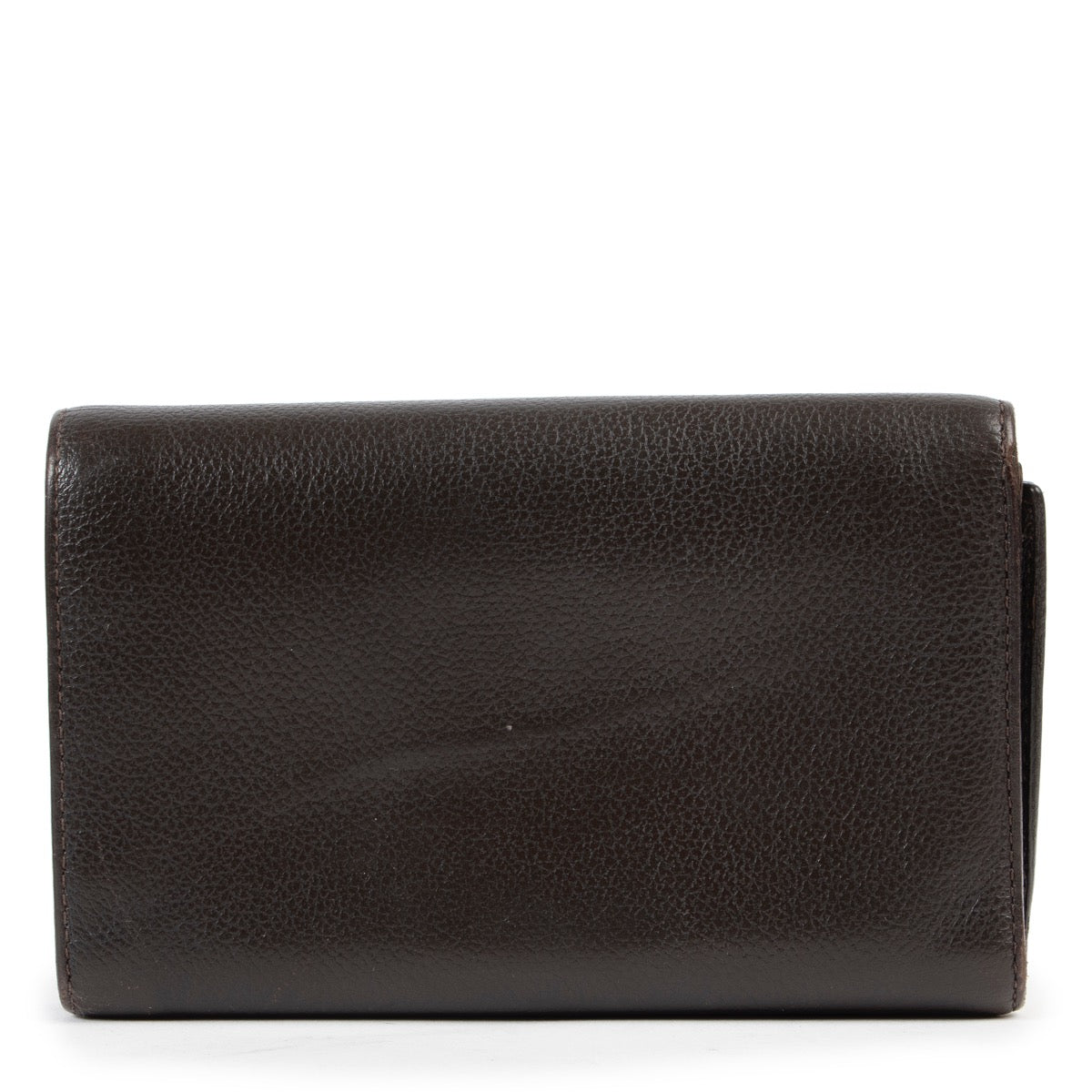 Shop safe online 100% authentic second hand Delvaux Brown Leather D Wallet in very good condition at the right price at Labellov in Antwerp.