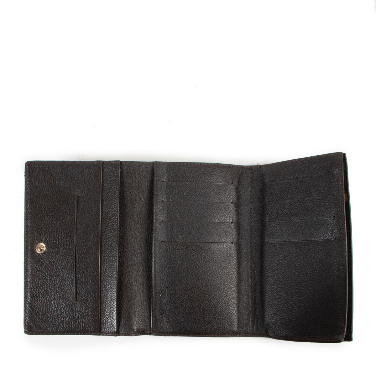 Shop safe online 100% authentic second hand Delvaux Brown Leather D Wallet in very good condition at the right price at Labellov in Antwerp.