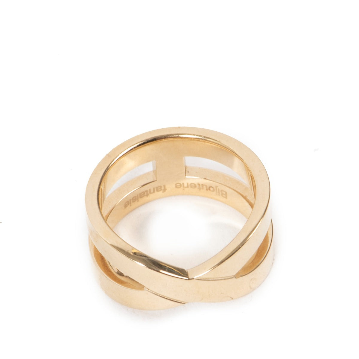 Hermès Permabrass Bijouterie Fantaisie Ruban Scarf Ring