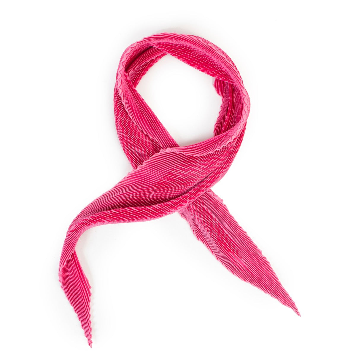 Shop safe online 100% authentic second hand Hermès Pink Le Carré Plissé Scarf in very good condition at the right price at Labellov in Antwerp.