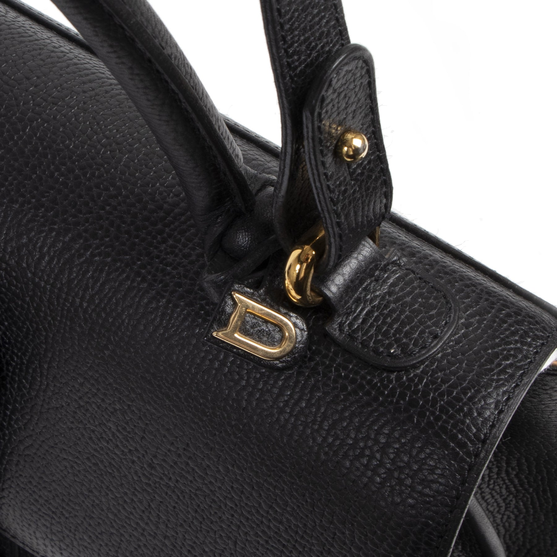 acheter enl ligne seconde main Delvaux Black Brillant MM Bag + Strap