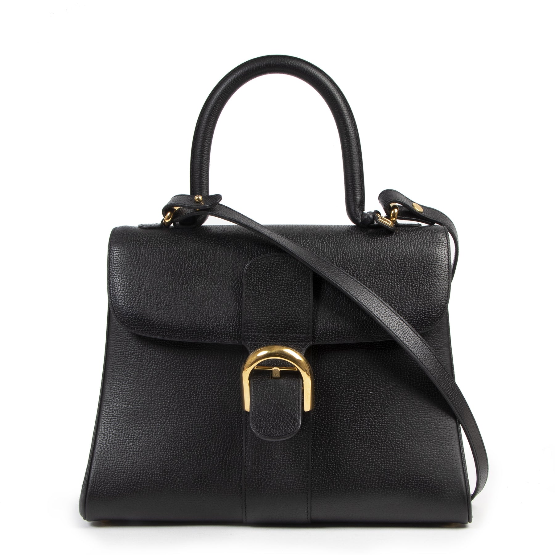 skip the waiting list shop safe online Delvaux Black Brillant MM Bag + Strap