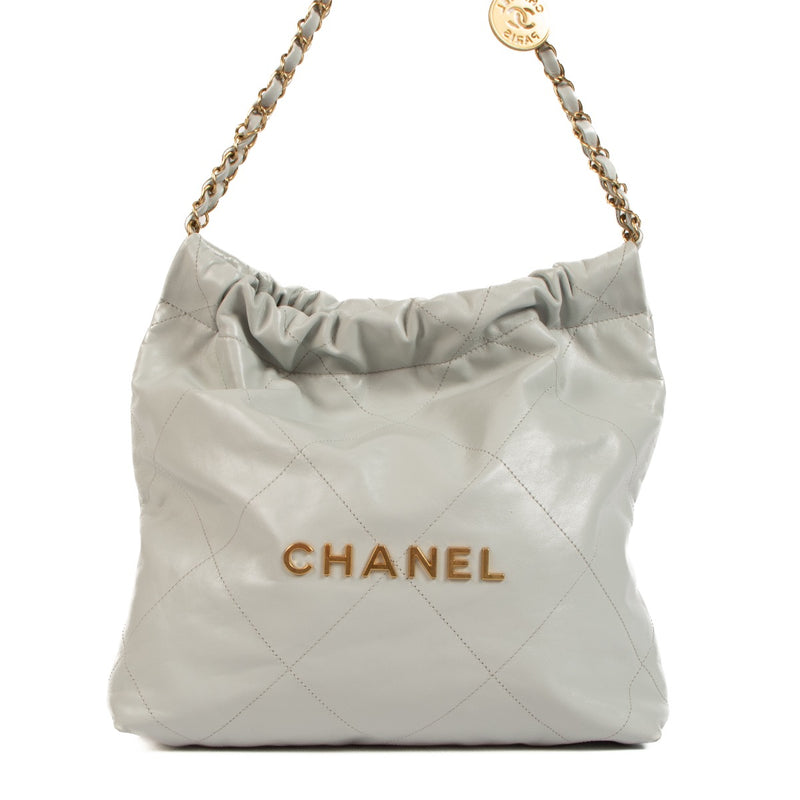 Shop 100% authentic second hand Chanel Glacier Blue 22 Small Handbag on Labellov.com