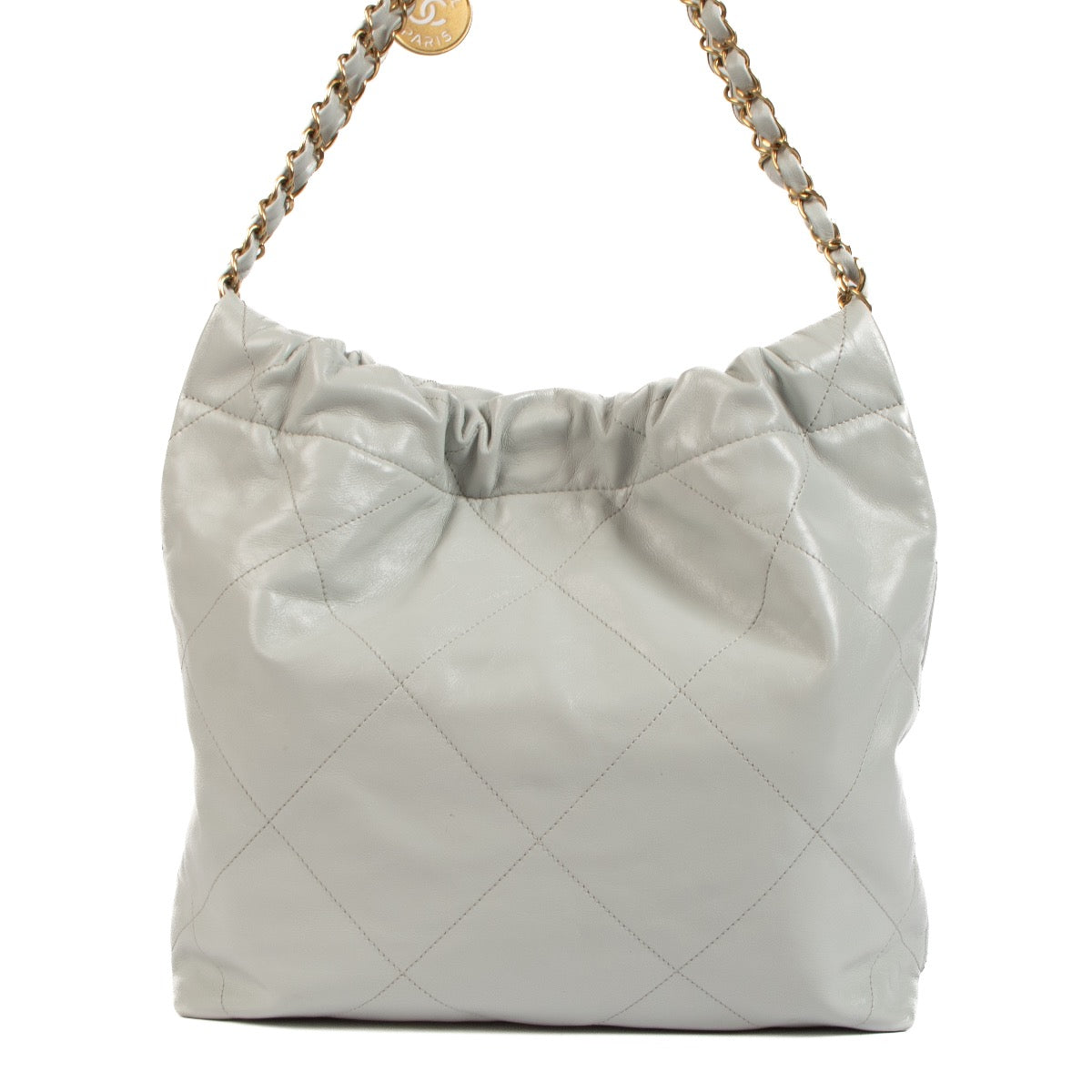 Shop 100% authentic second hand Chanel Glacier Blue 22 Small Handbag on Labellov.com