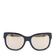 Authentieke Tweedehands Chanel Black Gold CC Sunglasses juiste prijs veilig online shoppen luxe merken webshop winkelen Antwerpen België mode fashion