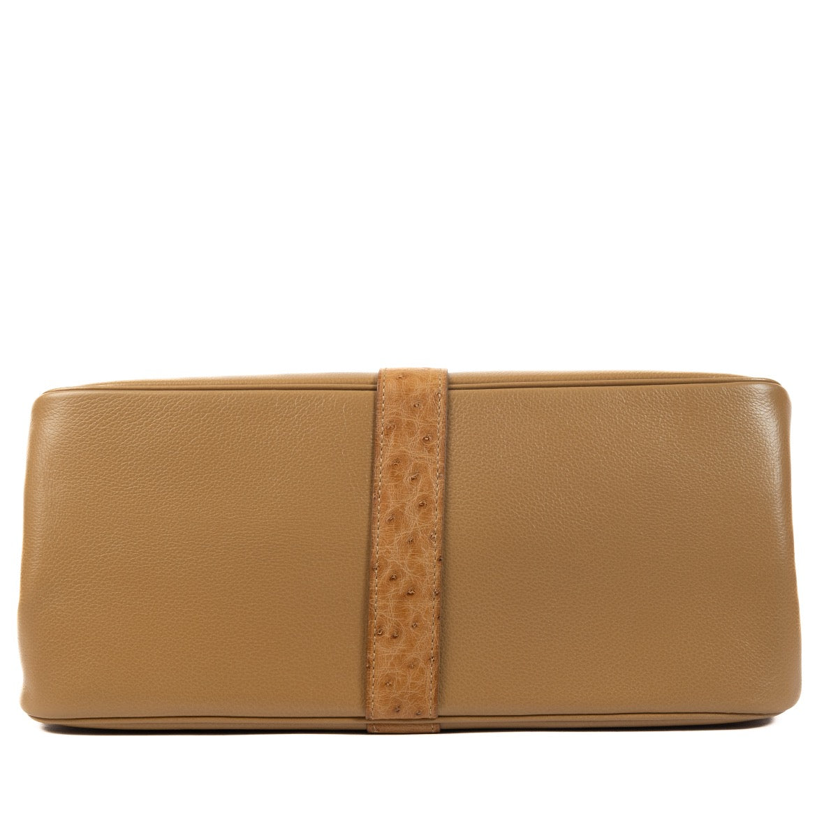 Delvaux Ostrich Sahara Gin Fizz Shoulder Bag