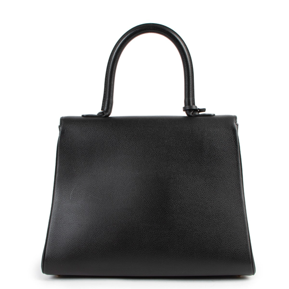 Delvaux Brillant MM Black Jumping Leather Shoulder Bag
