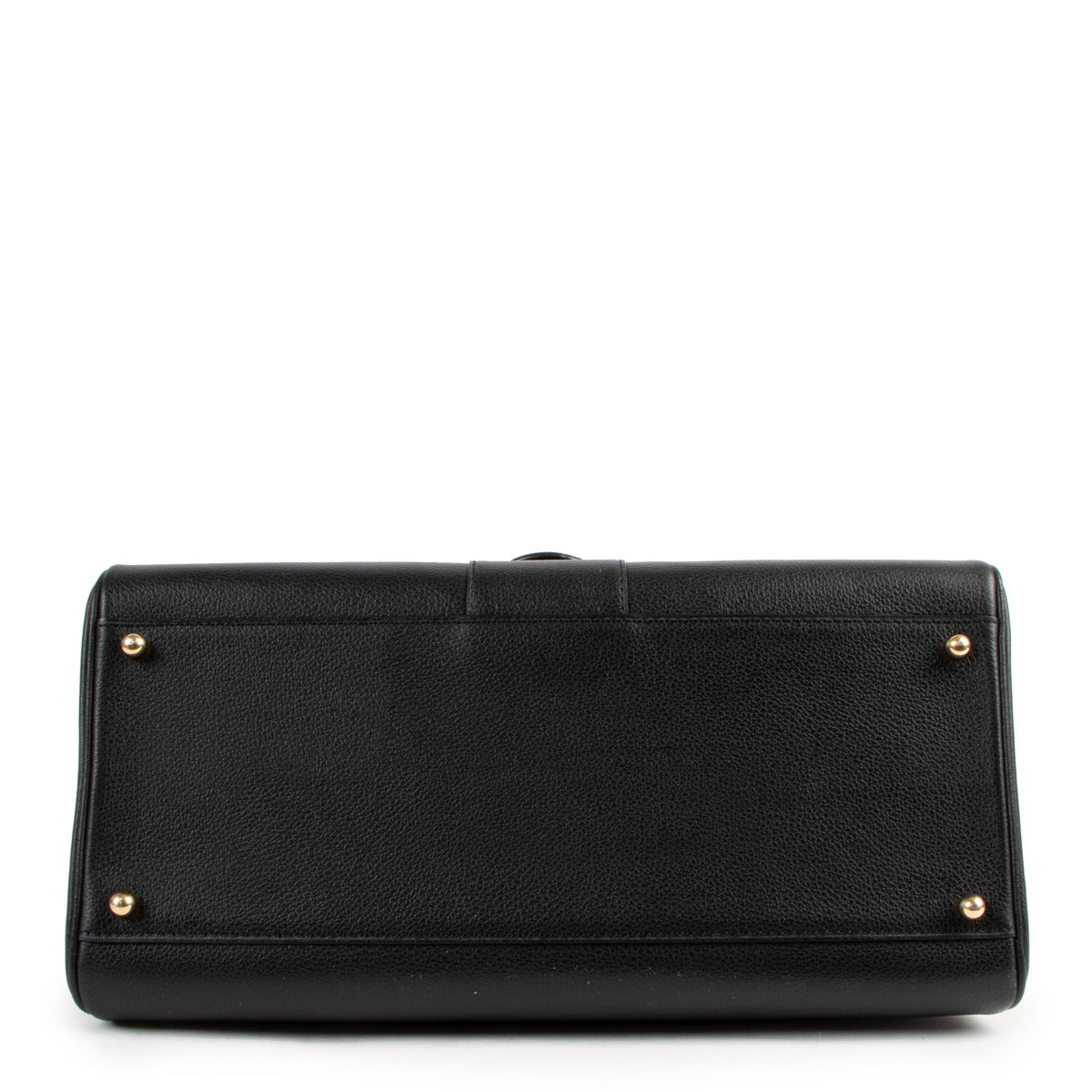 Delvaux Brillant MM Black Jumping Leather Shoulder Bag