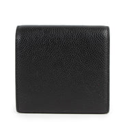 Delvaux Louise Compact Paddock Black Reglisse Leather Wallet