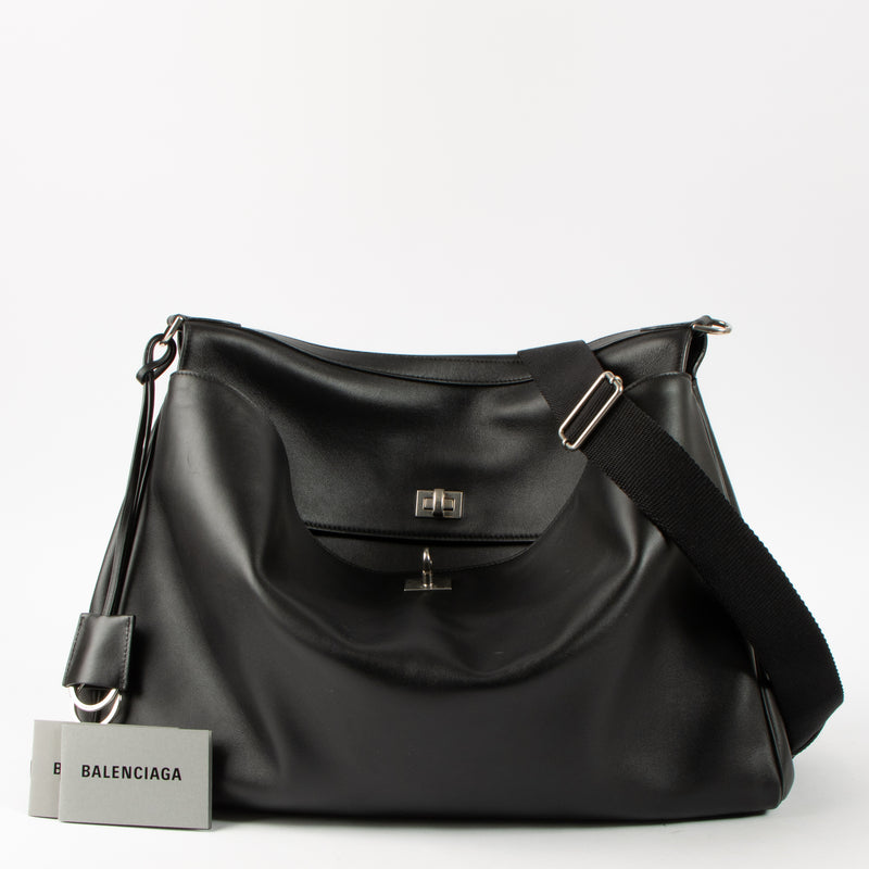 Balenciaga Black Rodeo Medium Messenger Bag