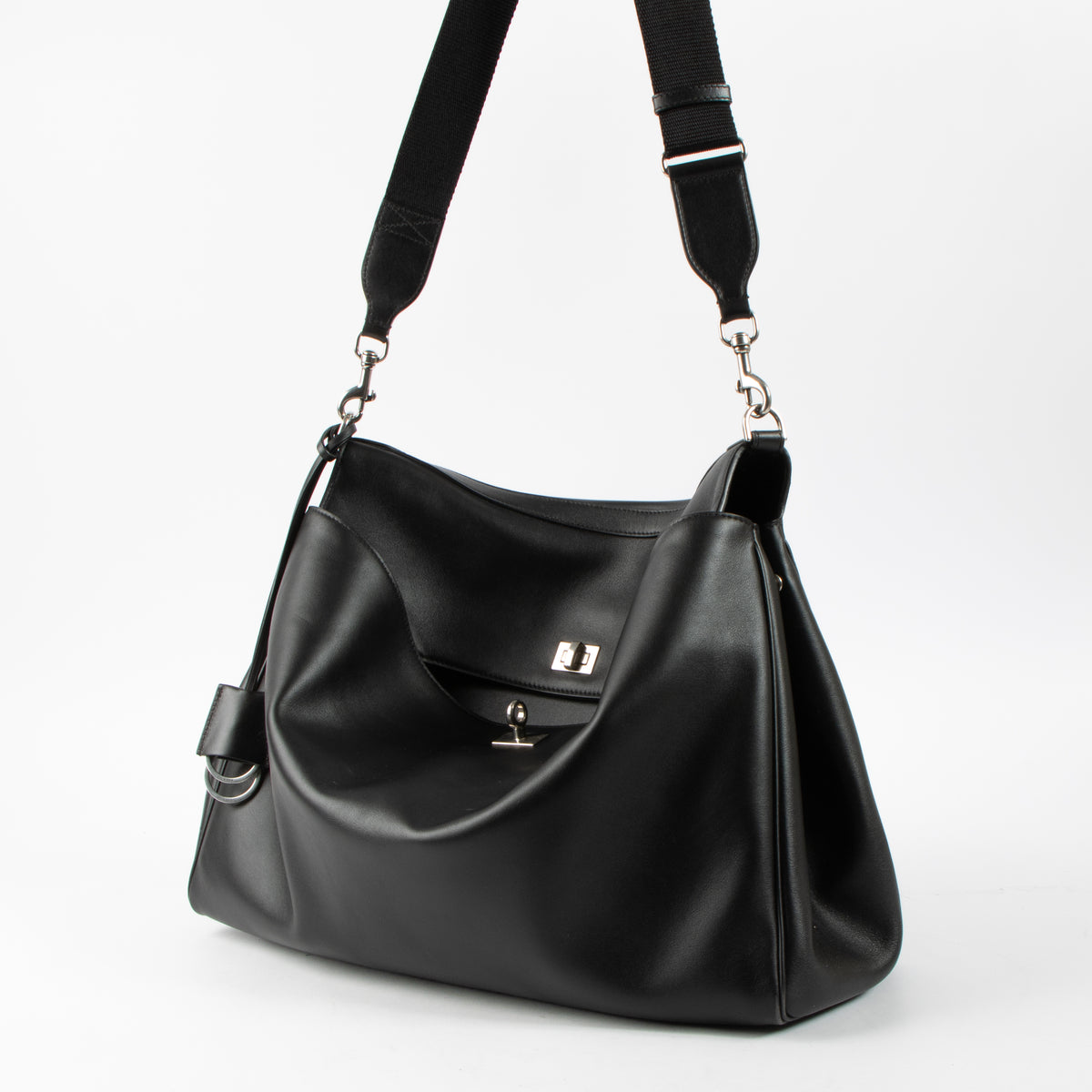 Balenciaga Black Rodeo Medium Messenger Bag