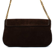 Shop safe online at Labellov in Antwerp, Brussels and Knokke this 100% authentic second hand Gucci Brown Suede 1973 Medium Shoulder Bag