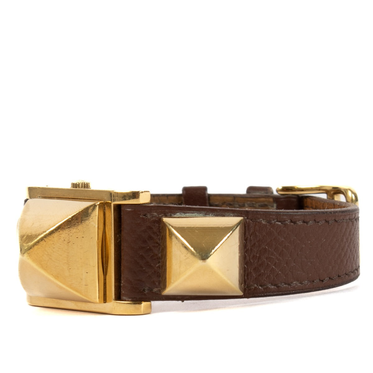 Shop safe online at Labellov in Antwerp, Brussels and Knokke this 100% authentic second hand Hermès Gold 27mm Small Medor Watch