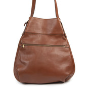 Authentic secondhand Delvaux Cognac Leather Faust Bag designer bags fashion luxury vintage webshop safe secure online shoppen