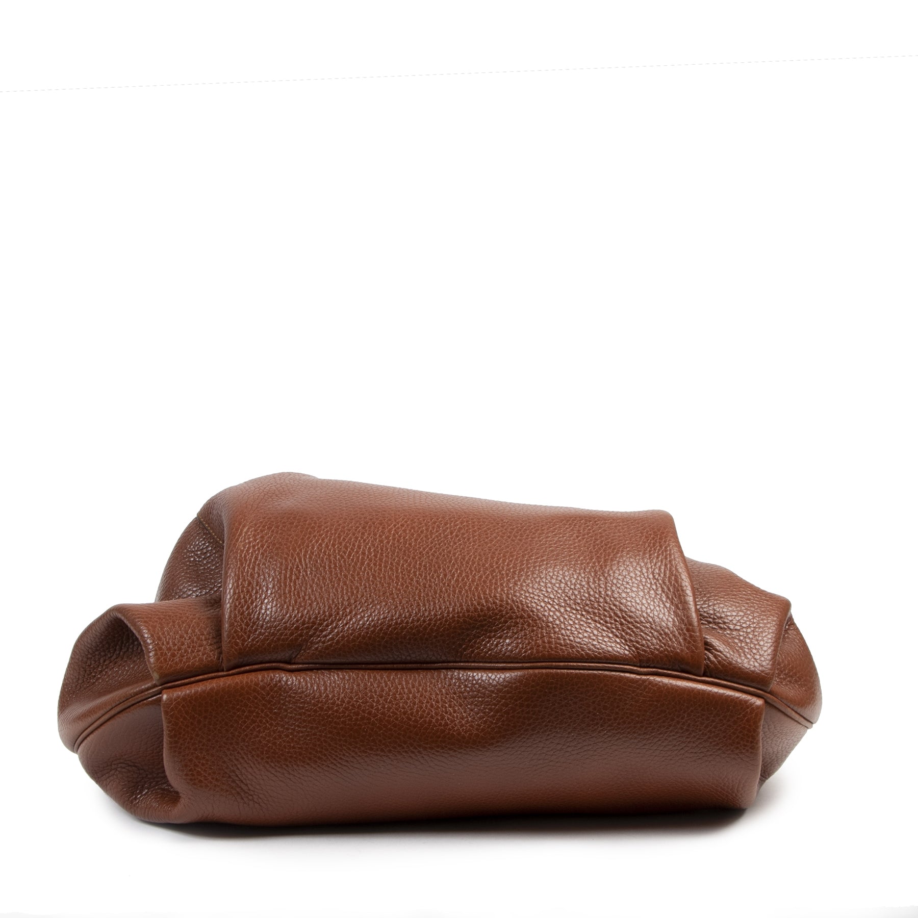 Authentieke Tweedehands Delvaux Cognac Leather Faust Bag juiste prijs veilig online shoppen luxe merken webshop winkelen Antwerpen België mode fashion