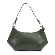 Authentieke Tweedehands Delvaux Green Leather Desir Shoulder Bag juiste prijs veilig online shoppen luxe merken webshop winkelen Antwerpen België mode fashion