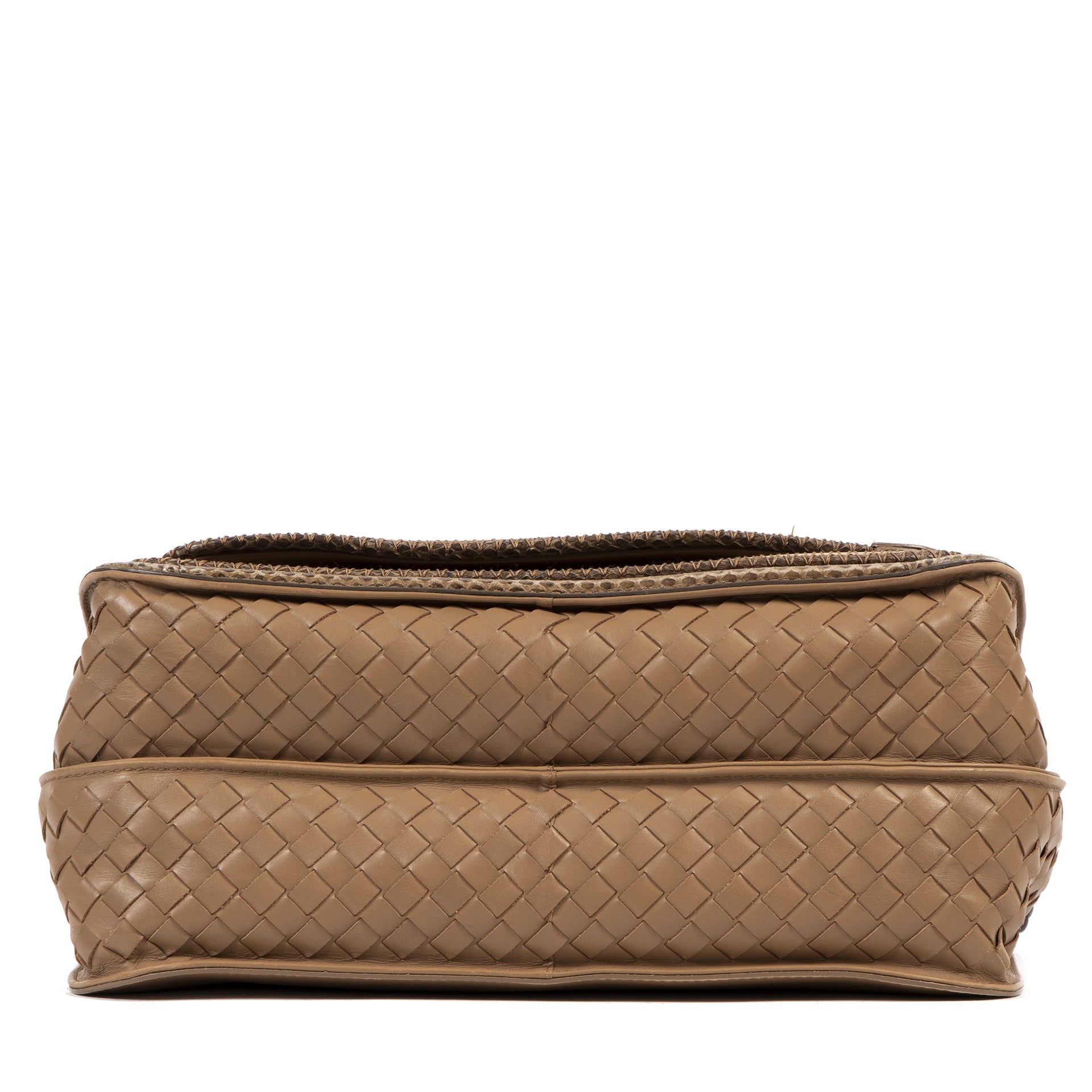 Authentic secondhand Bottega Veneta Desert Brown Crossbody Bag luxury vintage webshop fashion safe secure online shopping