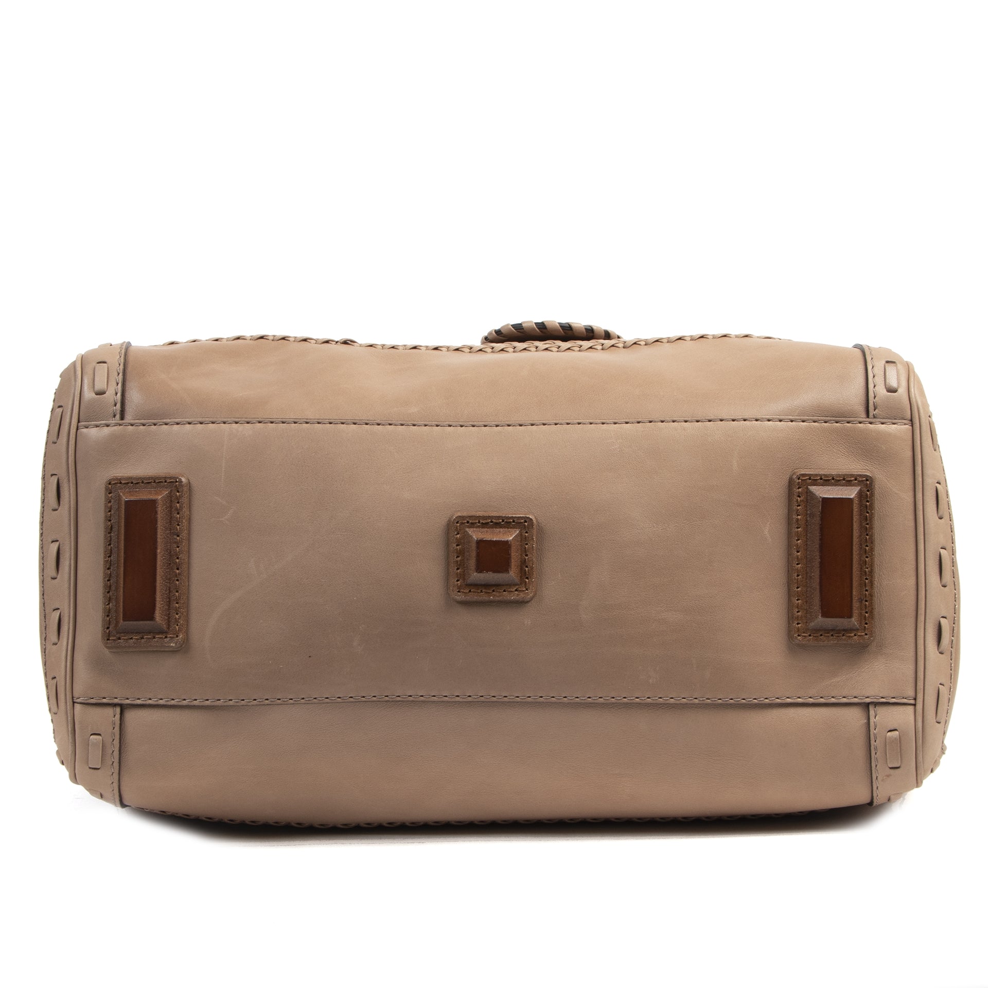 Gucci Handmade Large Taupe Top Handle Bag