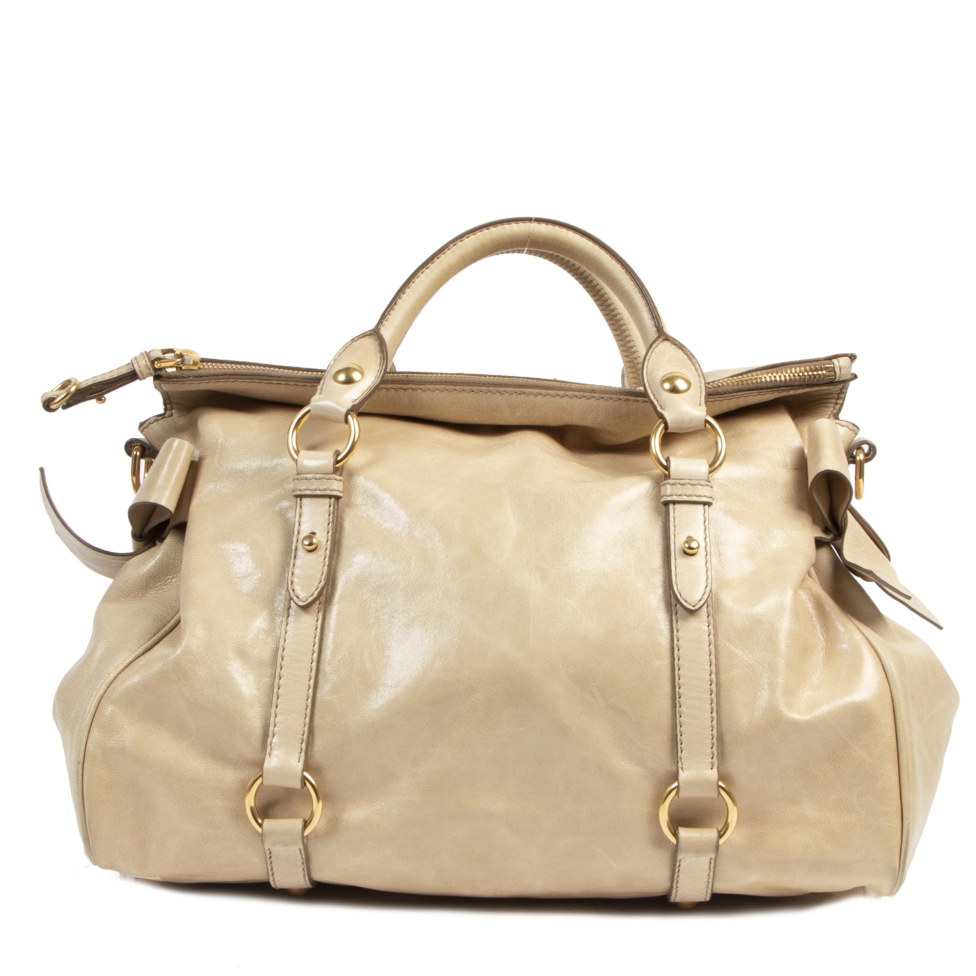Miu Miu Vitello Lux Bow Bag – Labellov