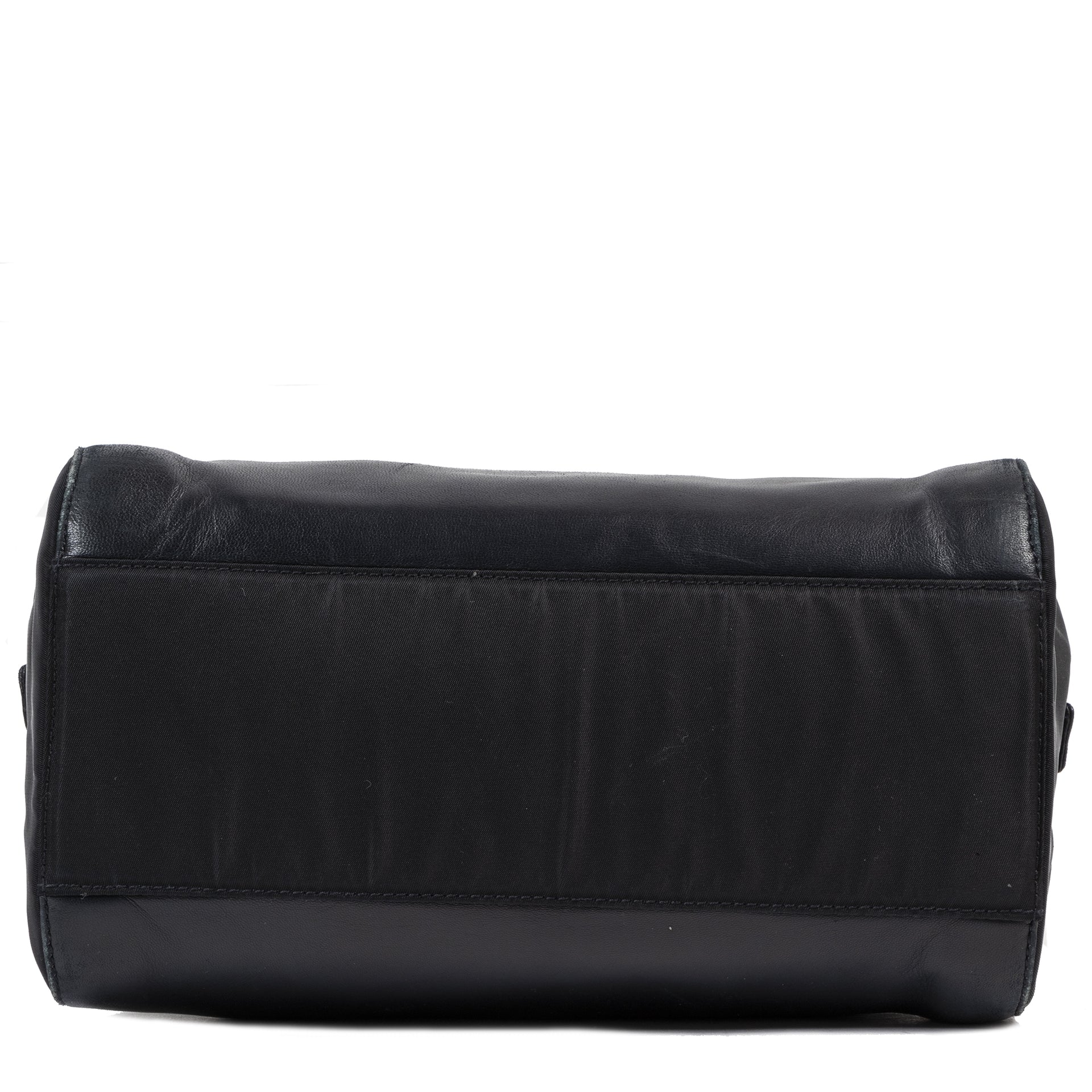 Authentic secondhand Prada Black Leather Square Top Hande Bag luxury vintage webshop fashion safe secure online shopping