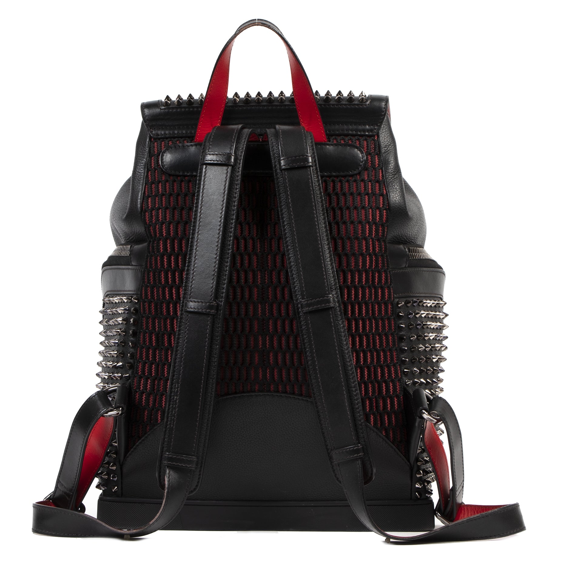 Authentic secondhand Christian Louboutin Spike Studs Explorer Backpack designer bags fashion luxury vintage webshop safe secure online shopping