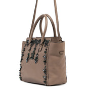 Authentieke tweedehands vintage Valentino Nude Embellished Tote Bag koop online webshop LabelLOV