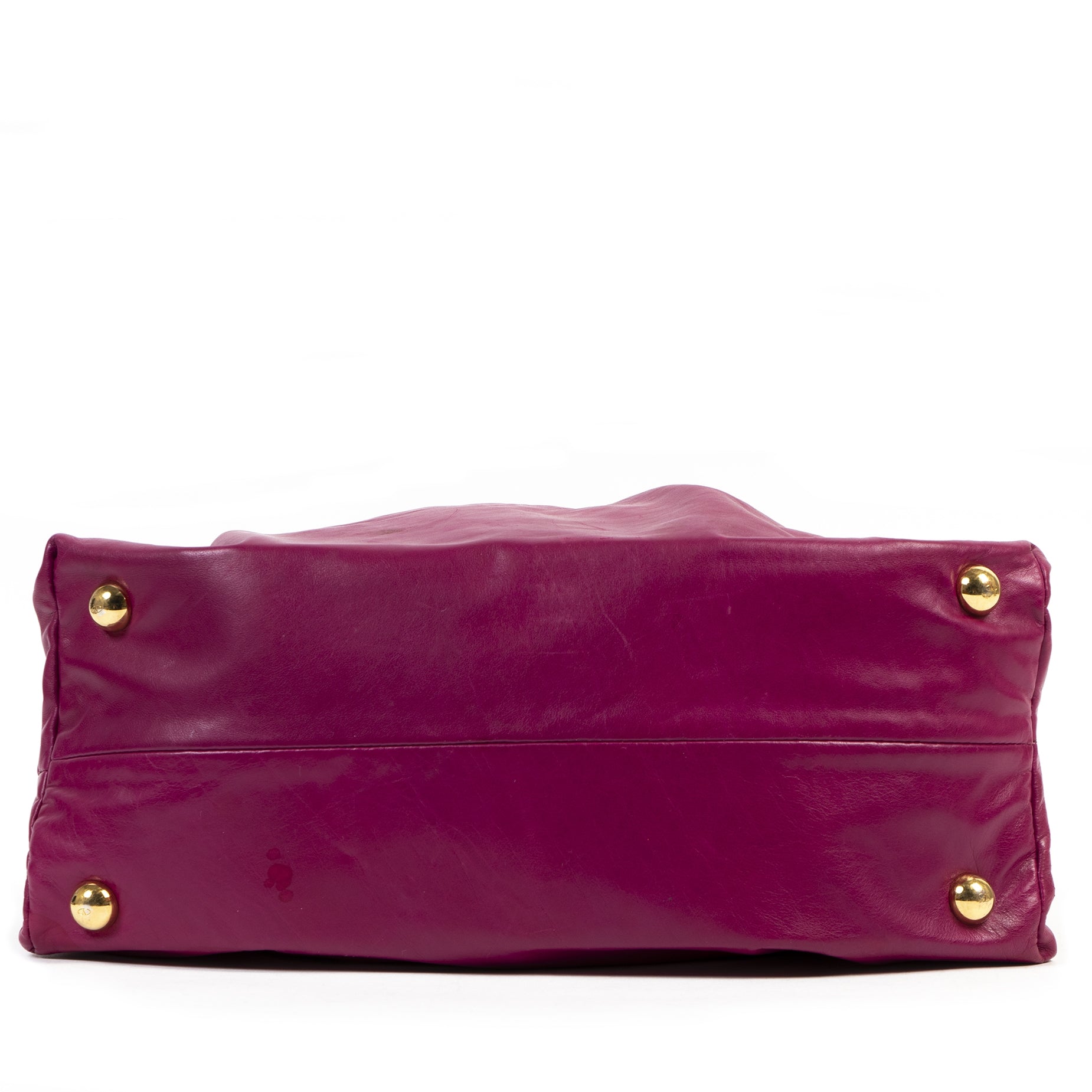 Authentic secondhand Valentino Fuchsia Leather Large Clasp Bag designer bags fashion luxury vintage webshop safe secure online shopping