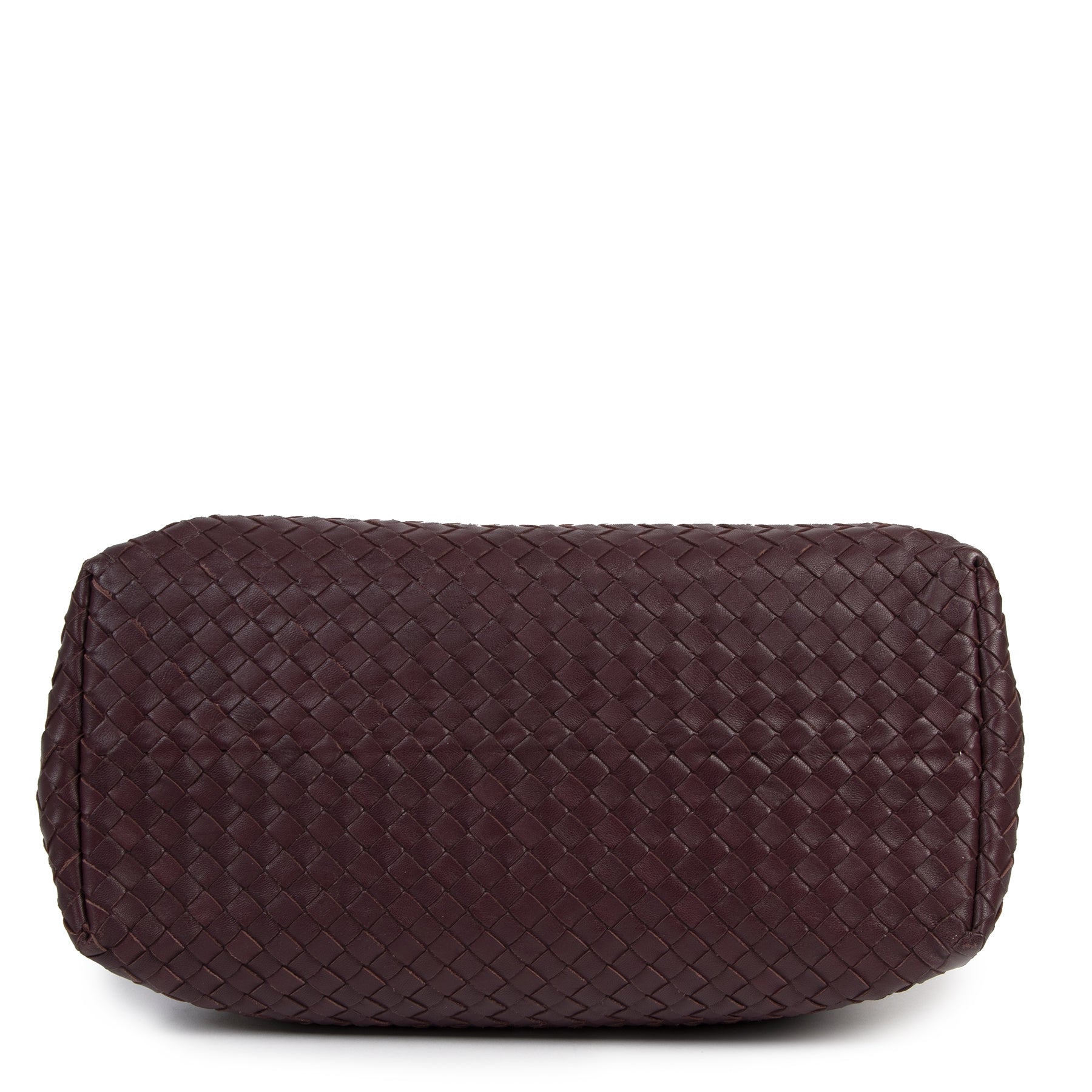 Authentic secondhand Bottega Veneta Burgundy Intrecciato Garda Bag designer bags luxury vintage webshop fashion safe secure online shopping