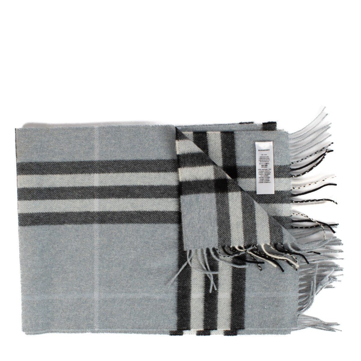 Shop 100% authentic secondhand Burberry Pale Blue Check Cashmere Scarf on Labellov.com