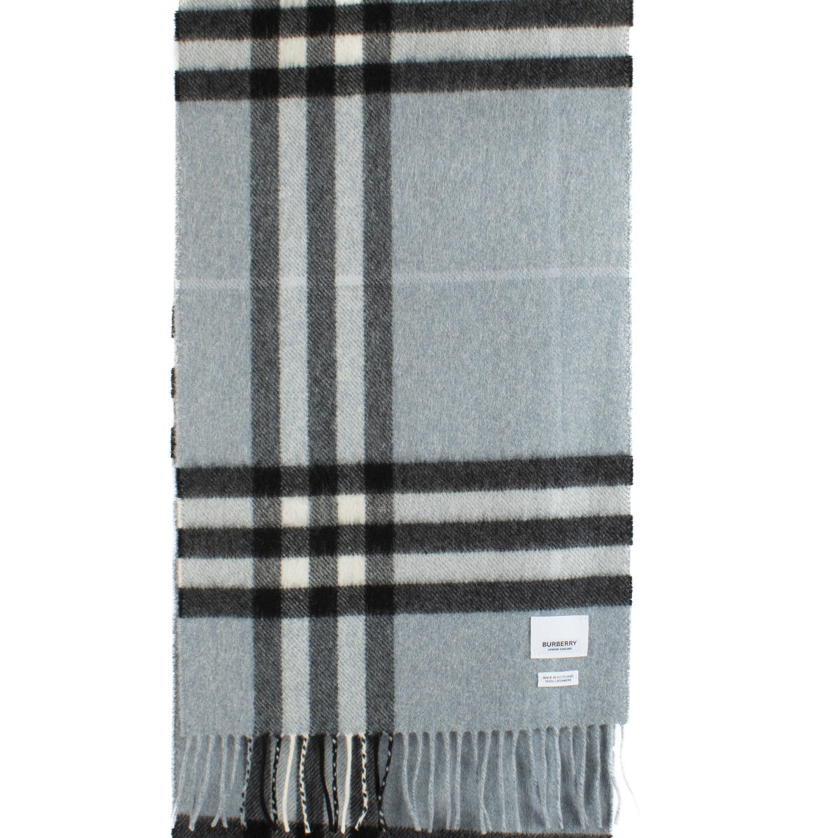 Shop 100% authentic secondhand Burberry Pale Blue Check Cashmere Scarf on Labellov.com