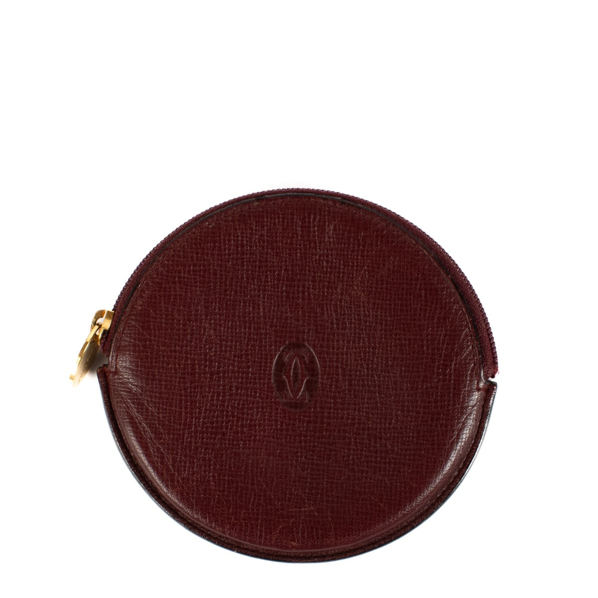 Shop 100% authentic secondhand Cartier Burgundy Round Coin Purse on Labellov.com