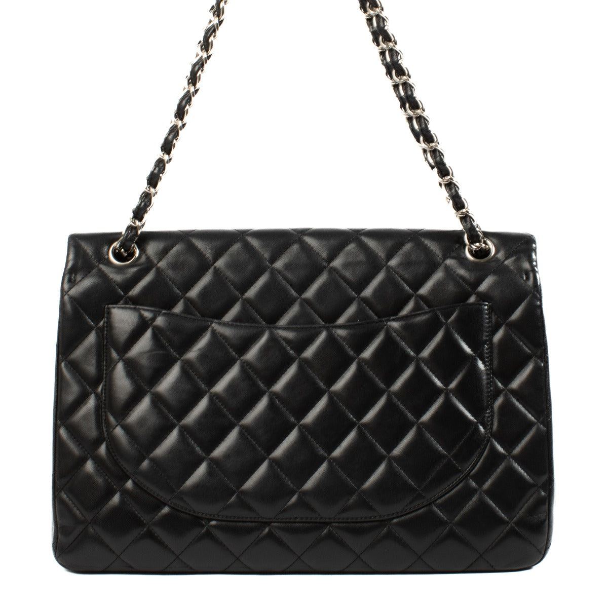 Shop 100% authentic secondhand Chanel Black Lambskin Maxi Classic Single Flap Bag on Labellov.com