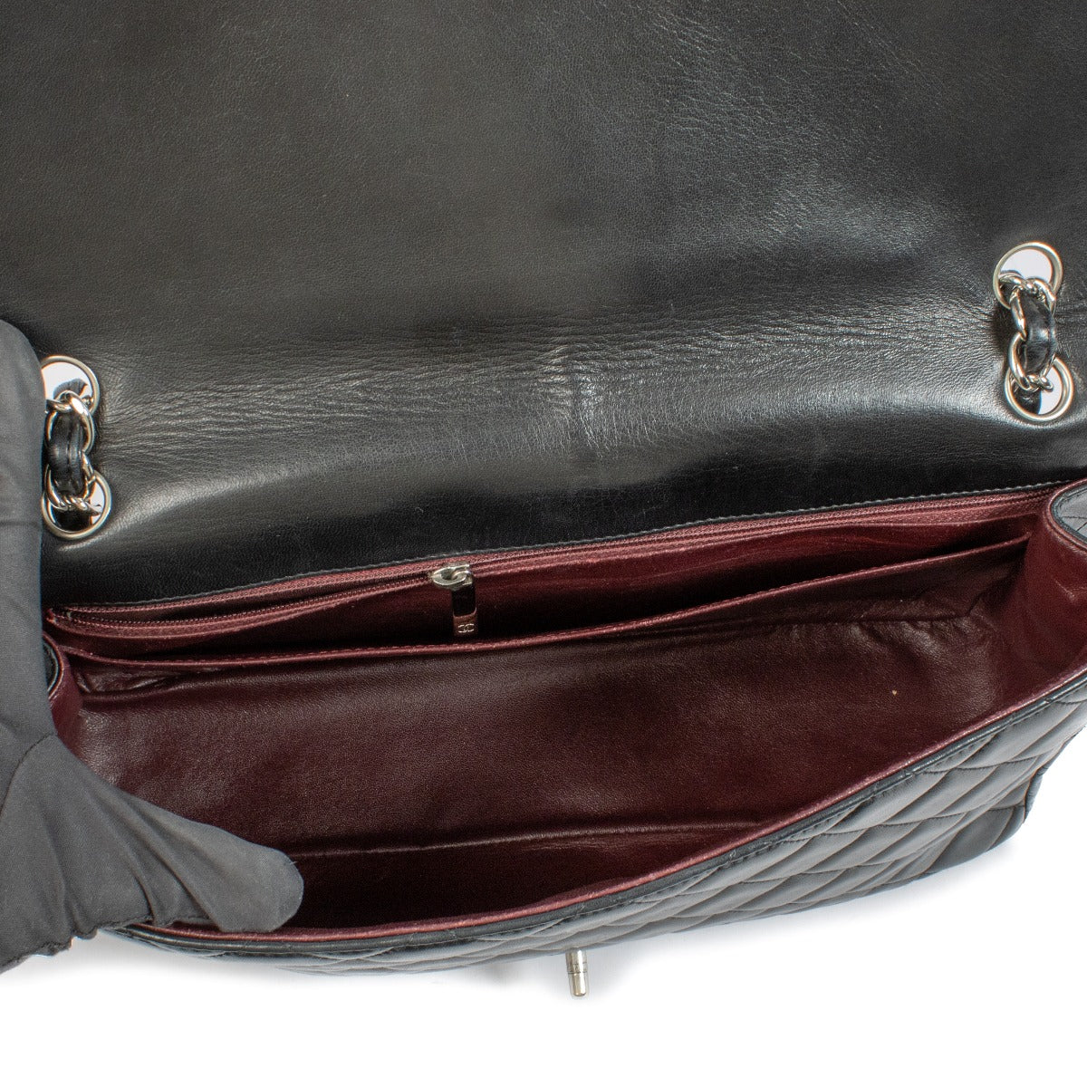 Shop 100% authentic secondhand Chanel Black Lambskin Maxi Classic Single Flap Bag on Labellov.com