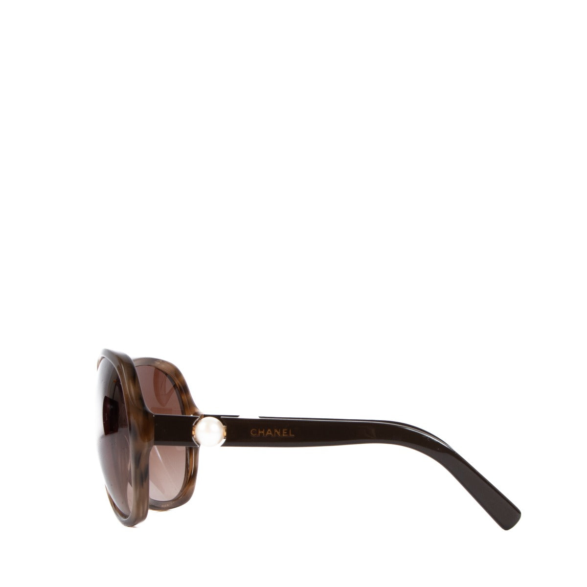 Chanel Brown Pearl Sunglasses