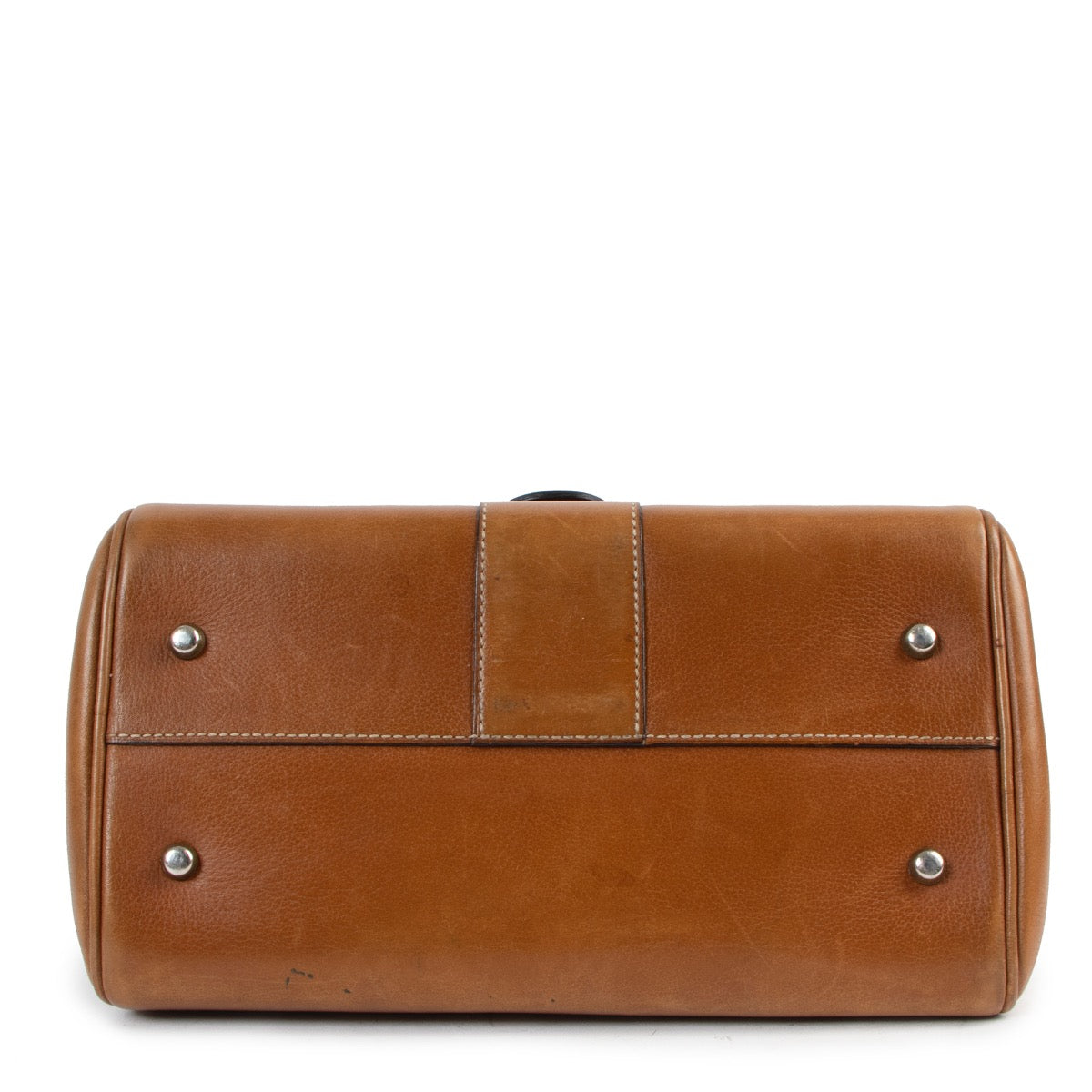 Buy online an authentic second hand Delvaux Brillant PM cognac leather handbag in good condition at Labellov in Antwerp.