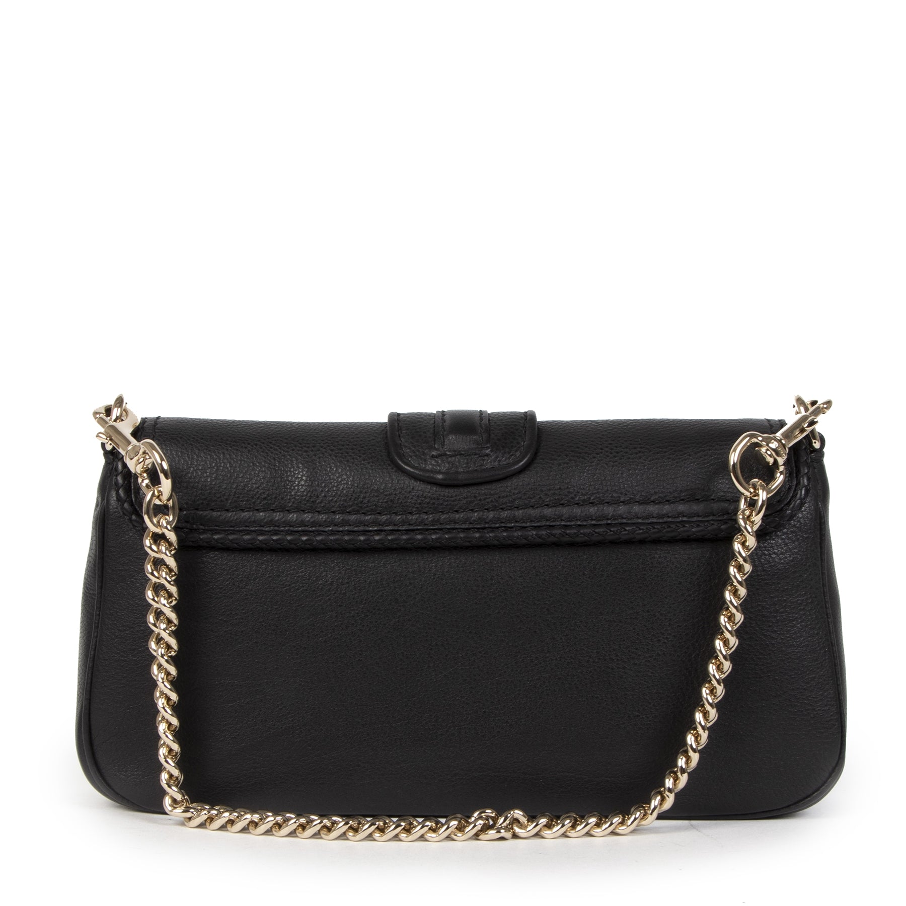 Authentic second-hand vintage Gucci Black Marrakech Evening Bag buy online webshop LabelLOV