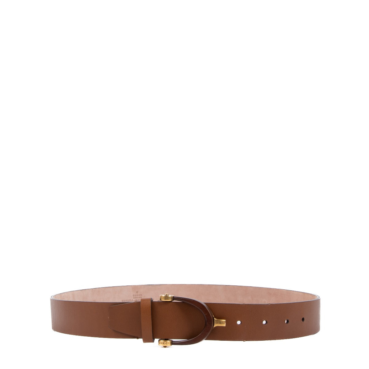 Shop an 100% authentic Gucci Brown Leather Belt - Size 90 on Labellov.com