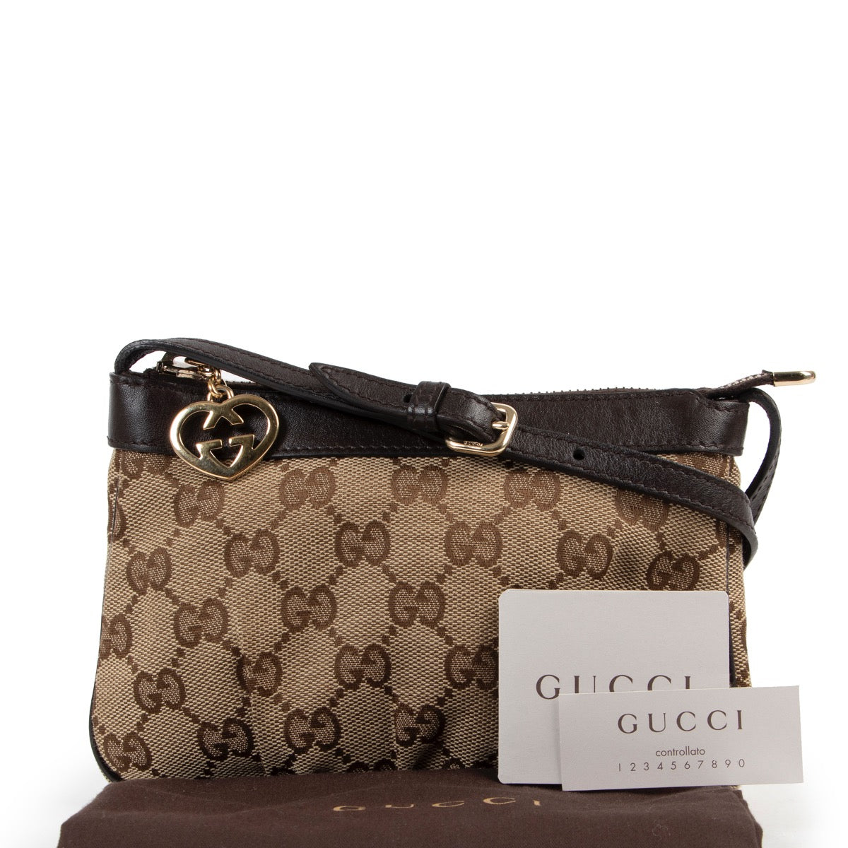 Buy a 100% authentic second hand Gucci GG Canvas Mini Crossbody Bag at Labellov