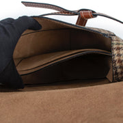 Buy an 100% authentic second hand Loewe Gate Small Forest Green And Tweed Houndtooth Crossbody Bag at Labellov