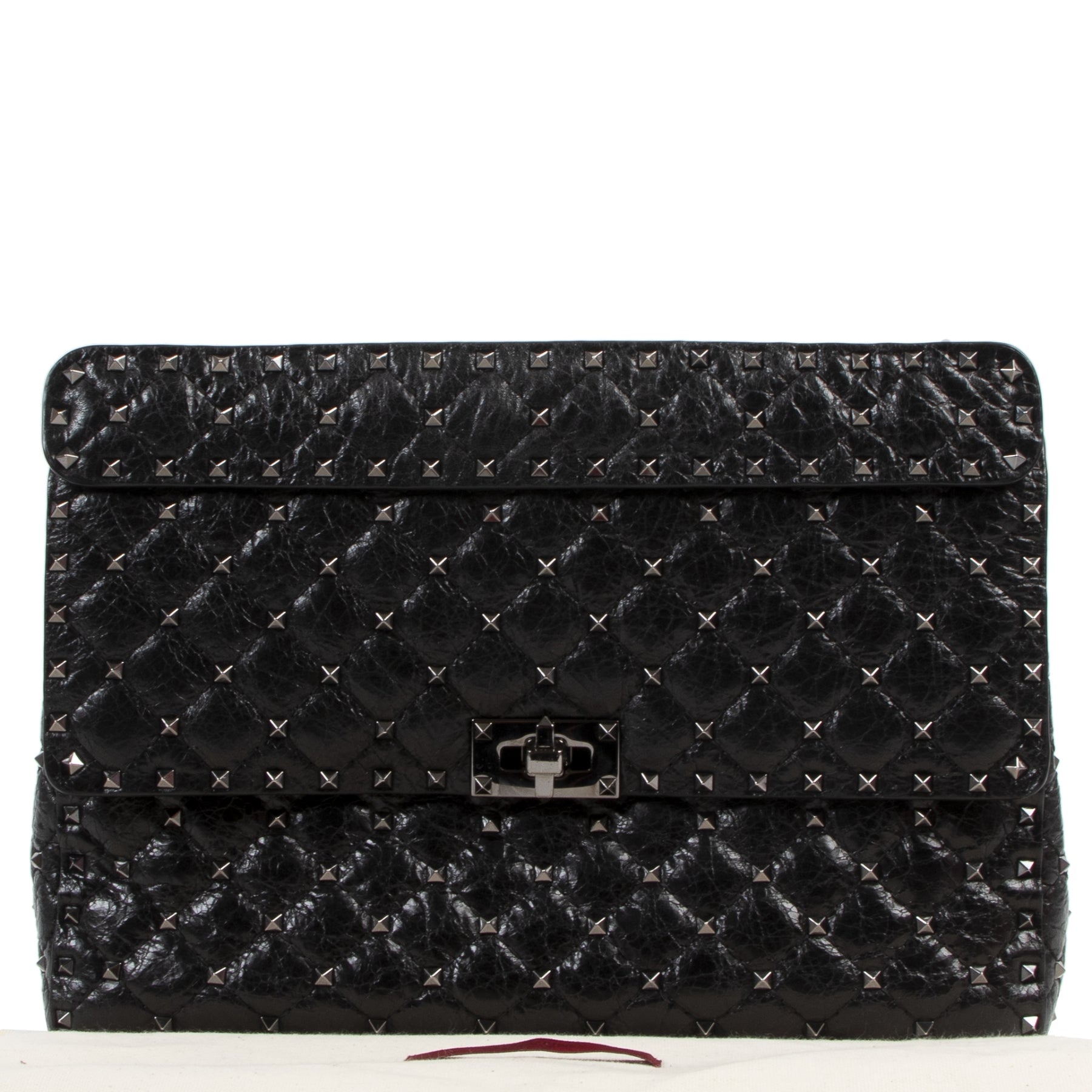 Valentino Garavani Black Rockstud Spike Bag for sale online