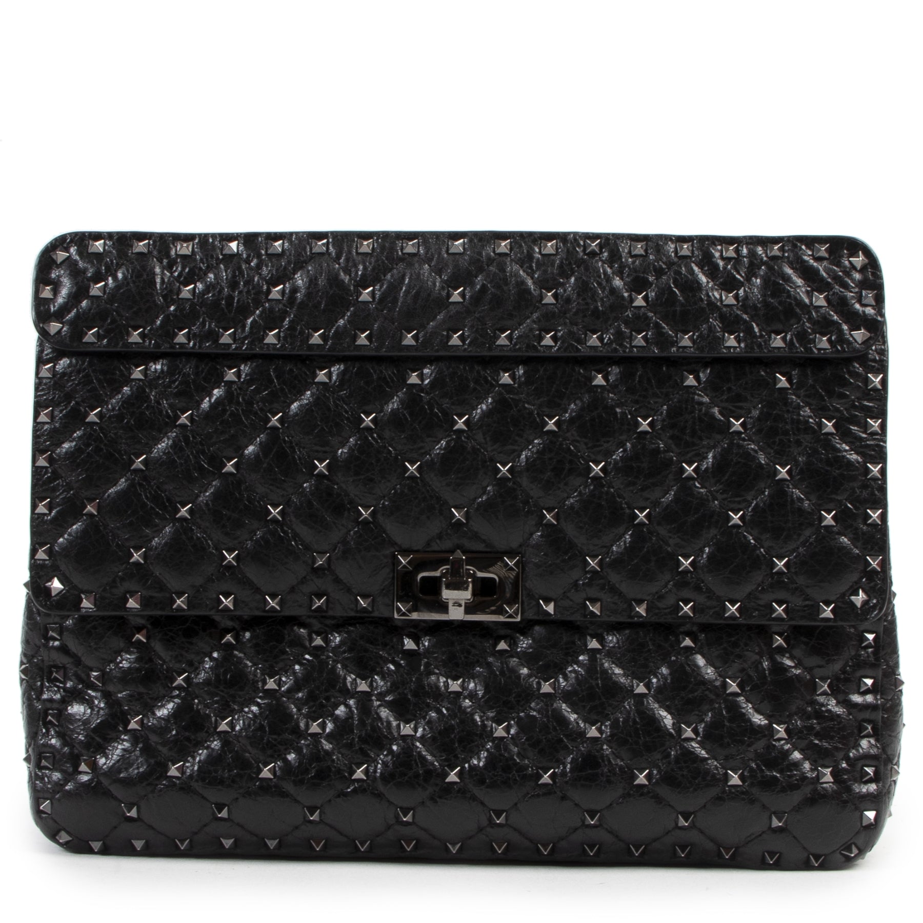Valentino Garavani Black Rockstud Spike Bag for the best price at Labellov secondhand luxury
