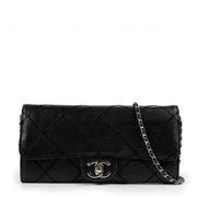 shop online authentic second hand Chanel Black Ultimate Stitch Clutch Flap Bag on Labellov.com