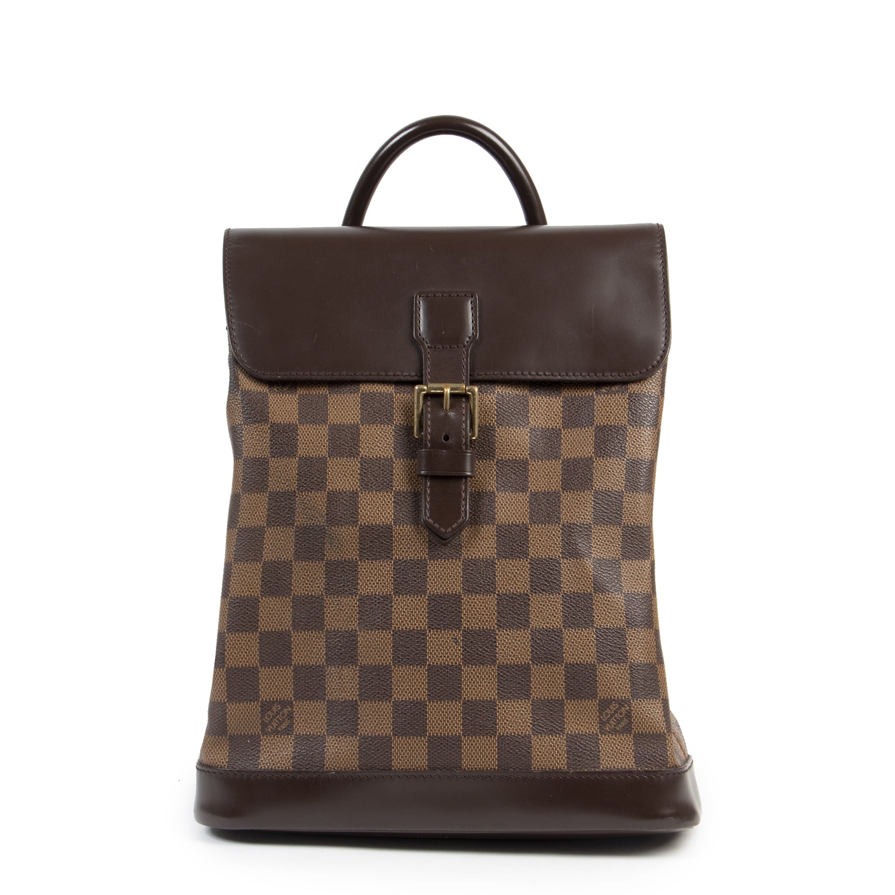 Authentic secondhand Louis Vuitton Soho Damier Ebene Backpack designer bags fashion luxury vintage webshop safe secure online shopping