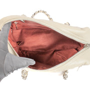 shop 100% authentic second hand Chanel Pearl Aged Quilted Calfskin Cotton Club Bowler Bag on Labellov.com