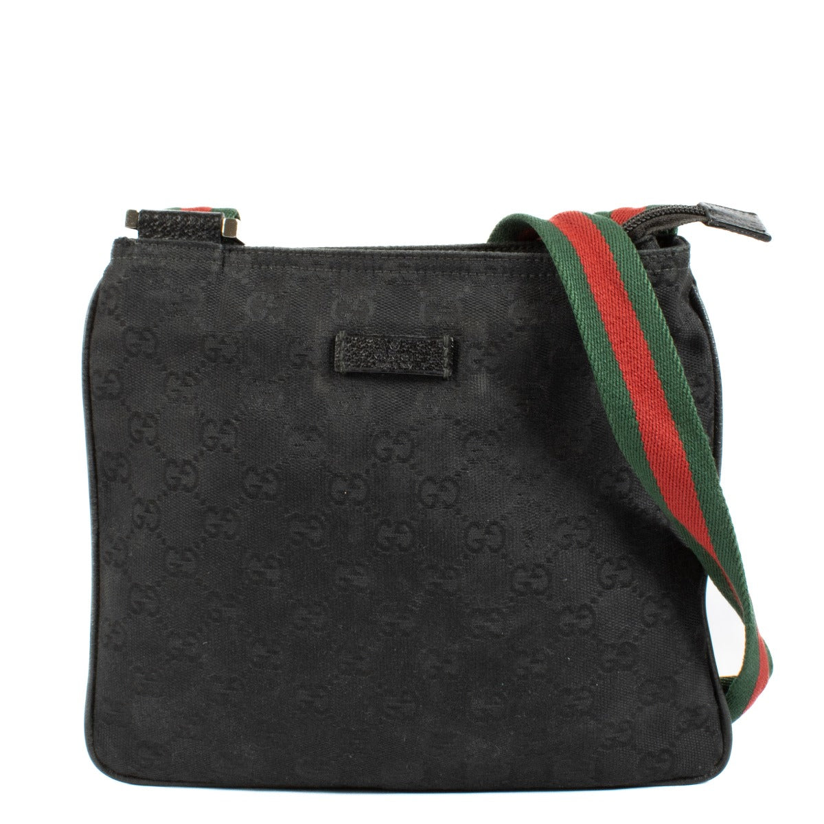Shop 100% authentic secondhand Gucci Black Web Crossbody Bag on Labellov.com