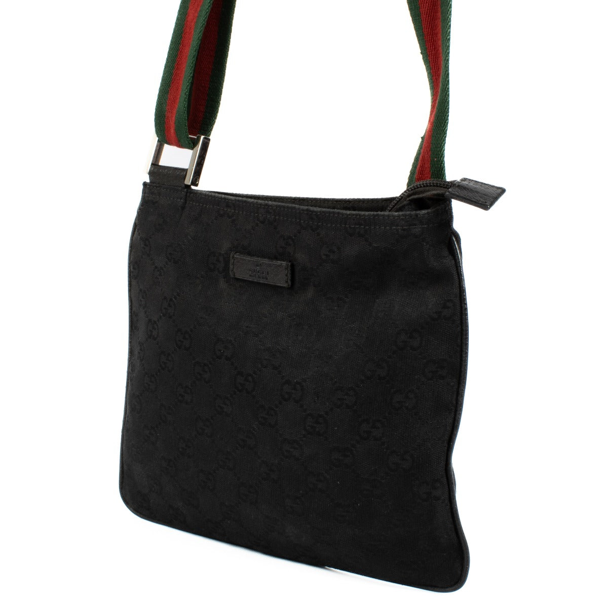 Shop 100% authentic secondhand Gucci Black Web Crossbody Bag on Labellov.com