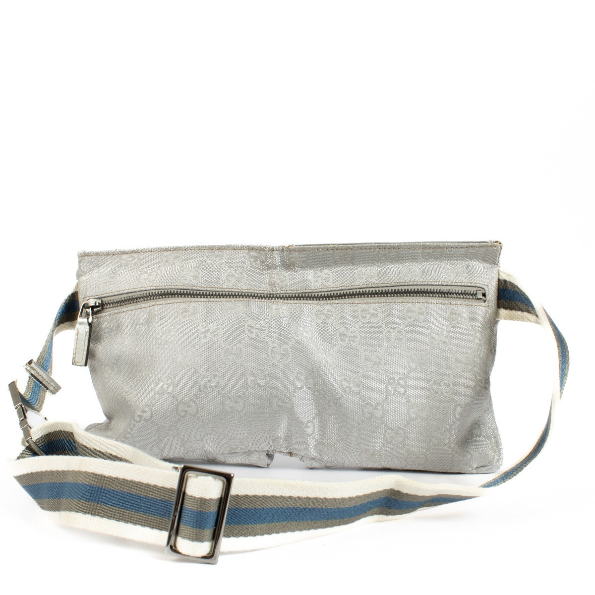 Shop 100% authentic secondhand Gucci Silver GG Monogram Web Belt Bag on Labellov.com