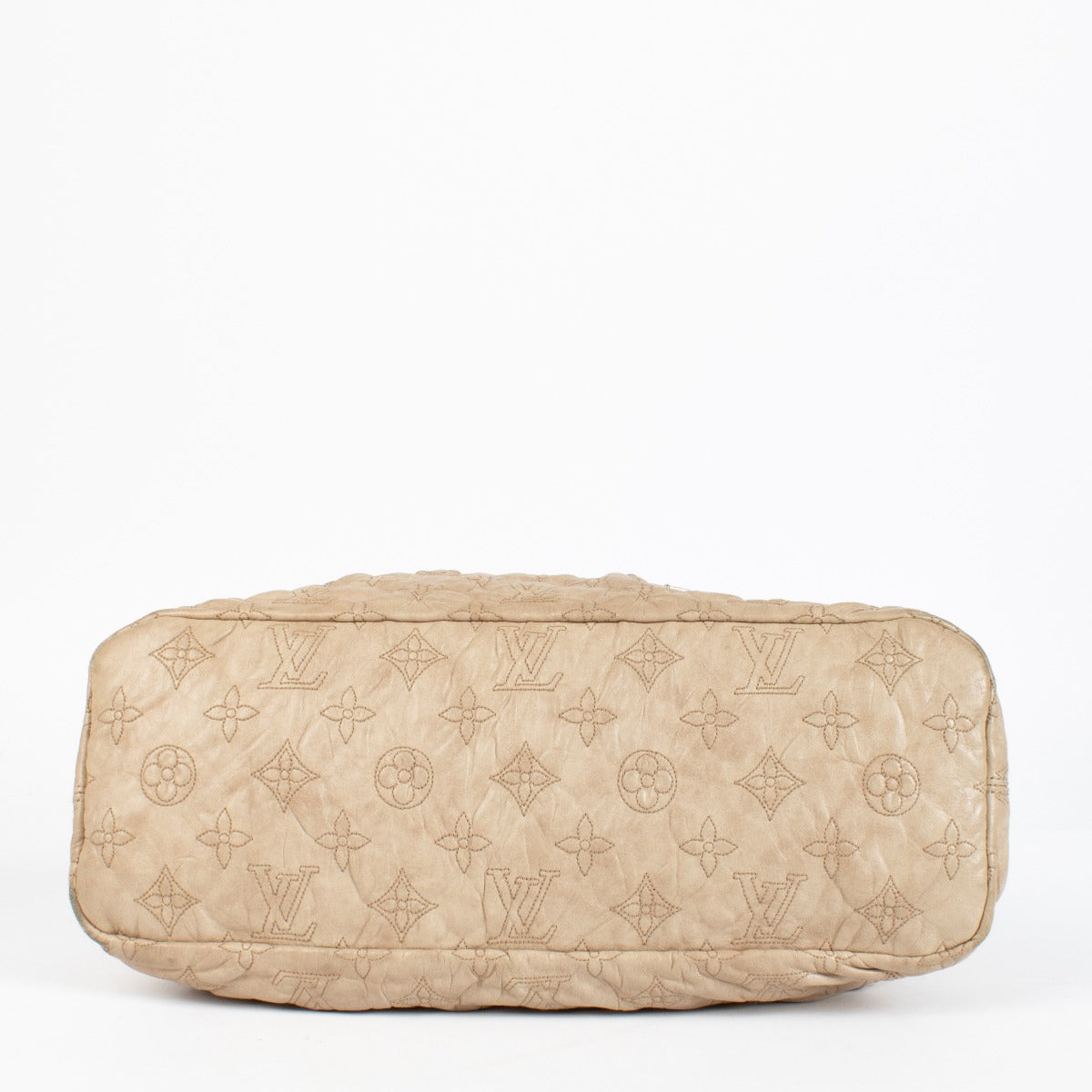 Shop the Louis Vuitton Olympe Stratus PM Bag in beige at Labellov. Crafted from soft monogram-embossed leather, this elegant pre-loved handbag features twisted handles, gold-tone details, and timeless Louis Vuitton craftsmanship. A chic and collectible pi
