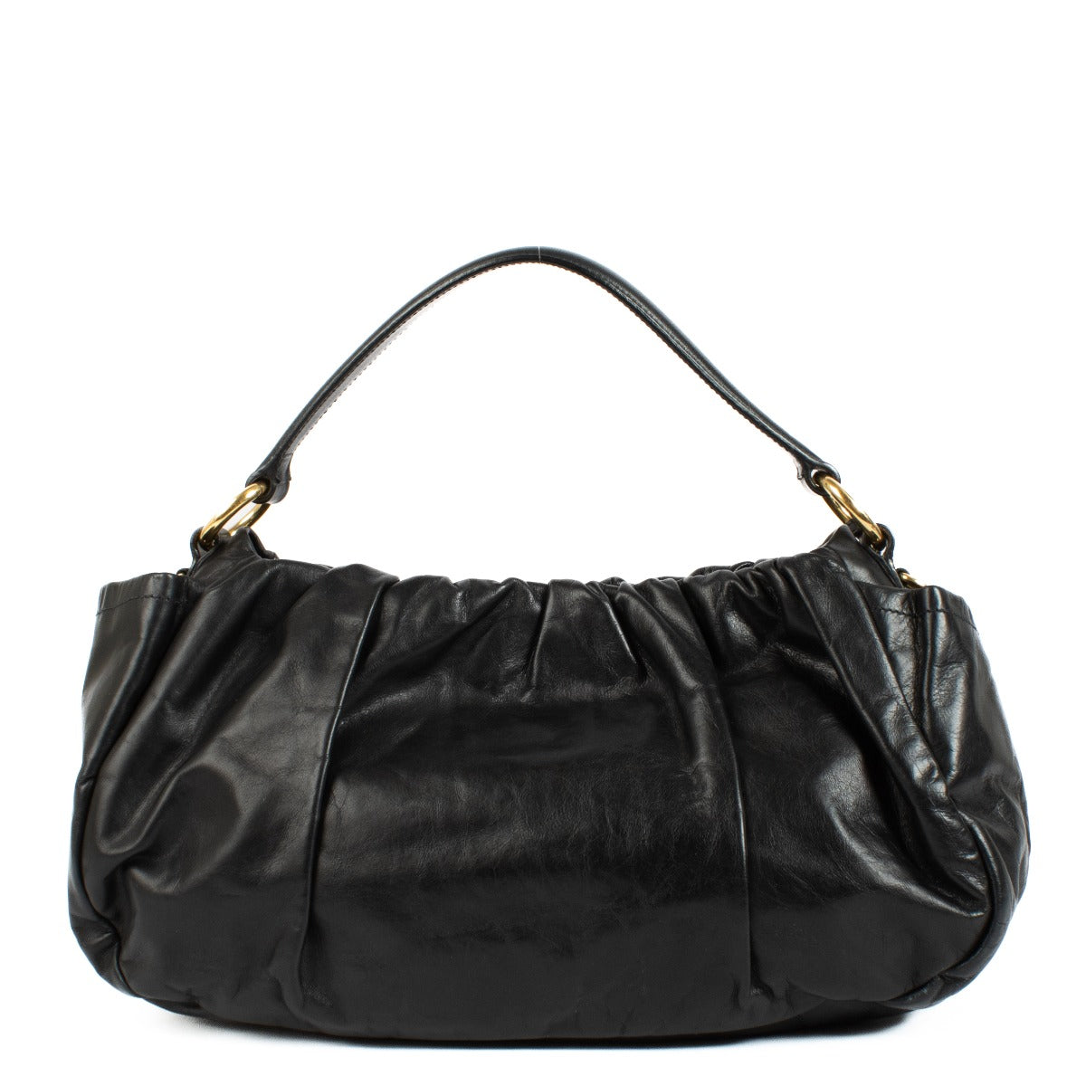 Shop 100% authentic secondhand Prada Black Leather Crossbody Bag on Labellov.com